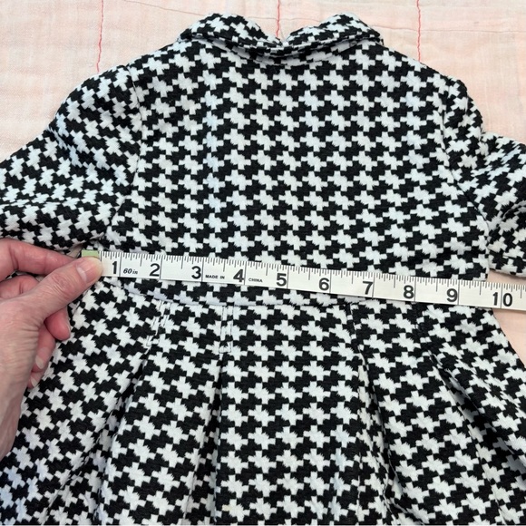 Bonnie Baby Black and White Pea Coat - Picture 5 of 10
